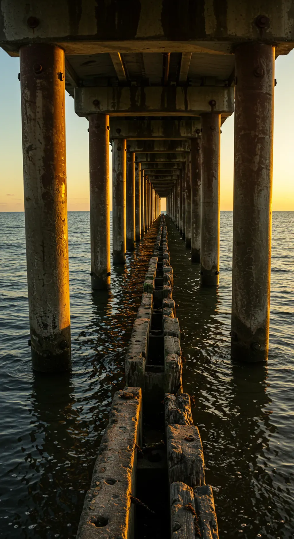 Steel footing mounted to bored pier foundation in engineered project